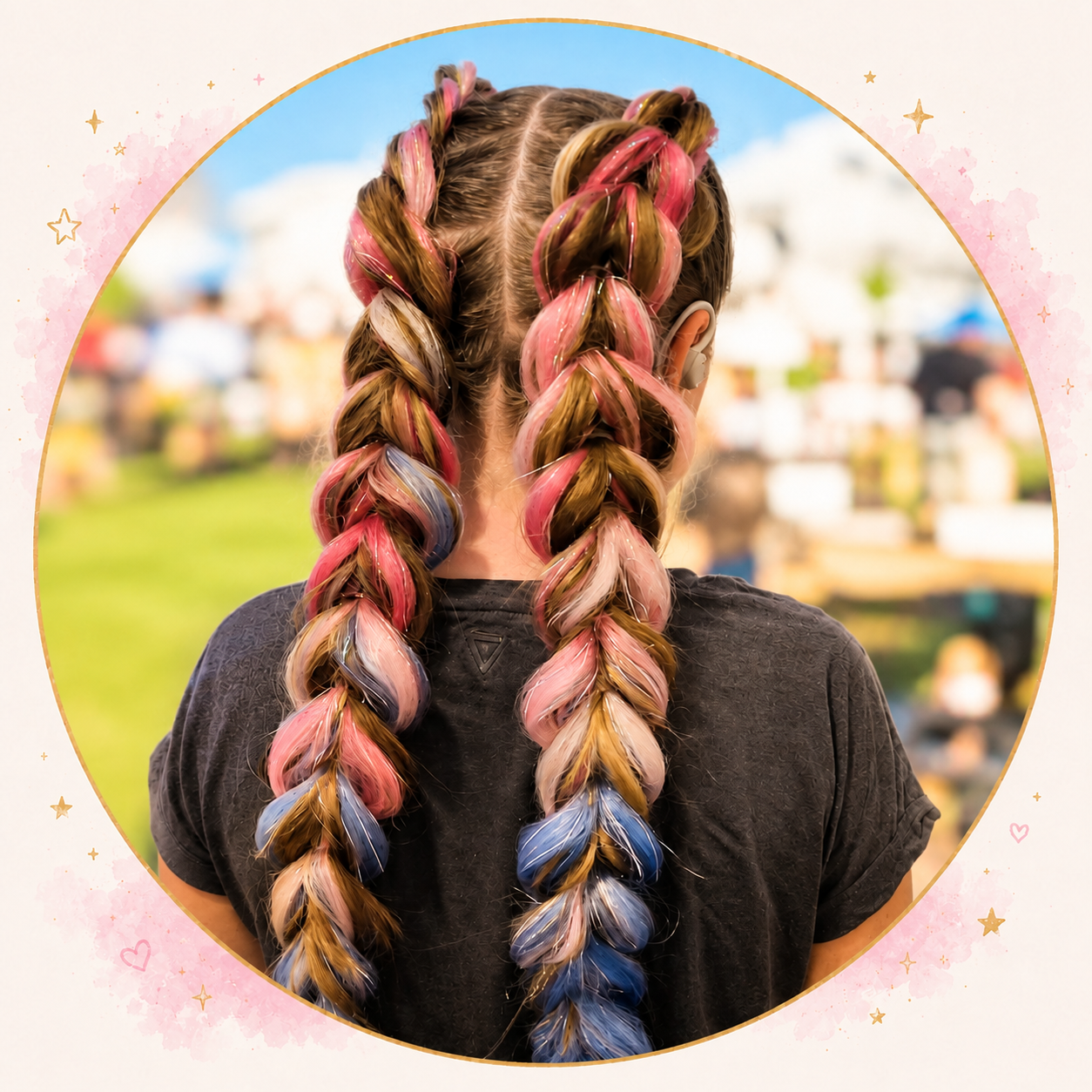 Festivalhaar door Mariëlle maakt Magie